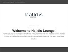 Tablet Screenshot of halldislounge.com